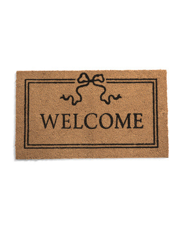 20x34 Coir Welcome Bow Doormat | TJ Maxx