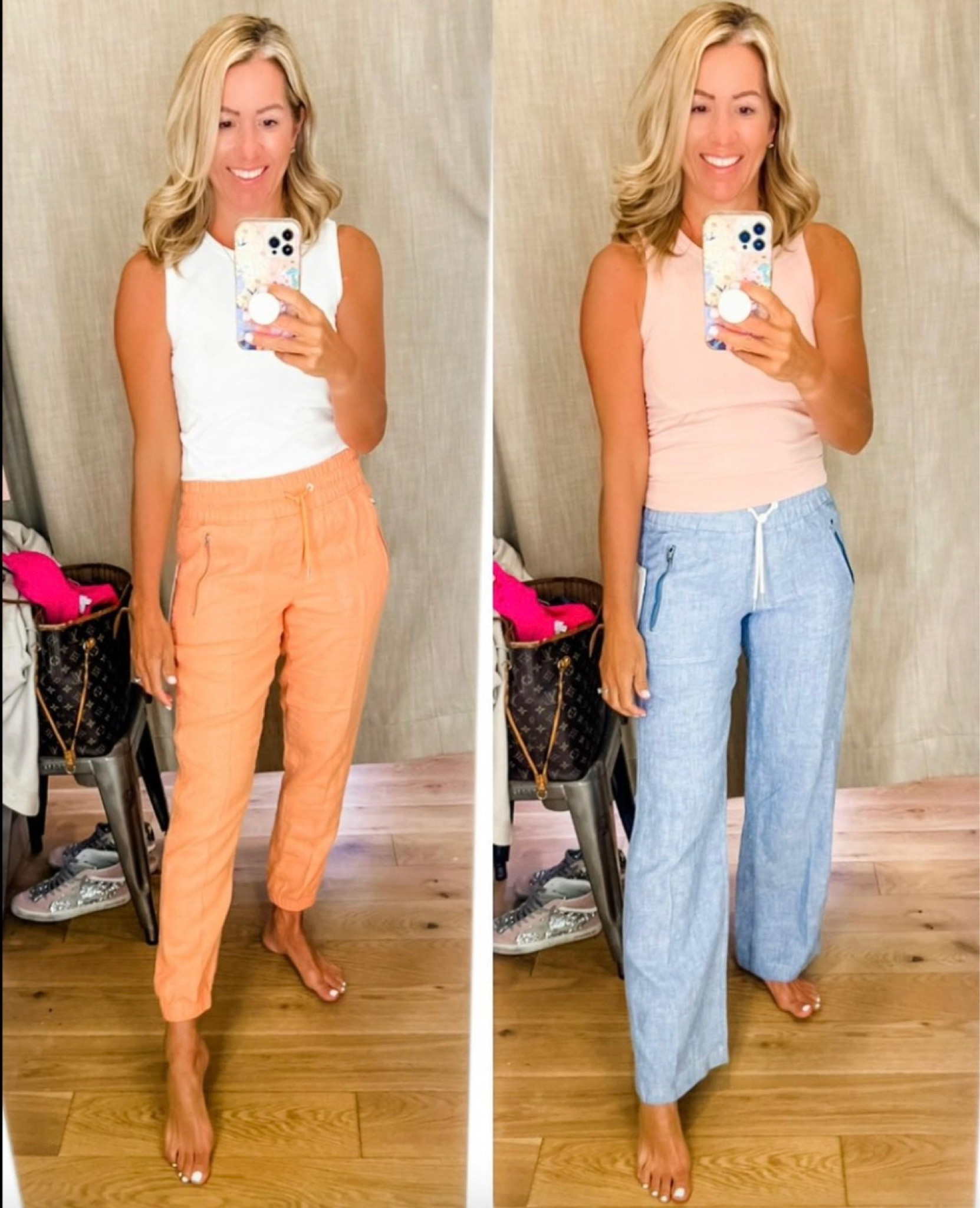 How To Style Athleta's Black Linen Wide-Leg Pants - The Mom Edit