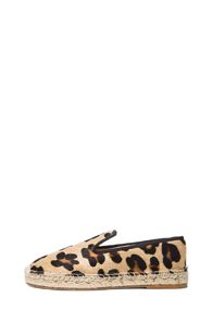 elysewalker los angeles Calf Hair Espadrilles in Brown,Animal Print | FWRD 