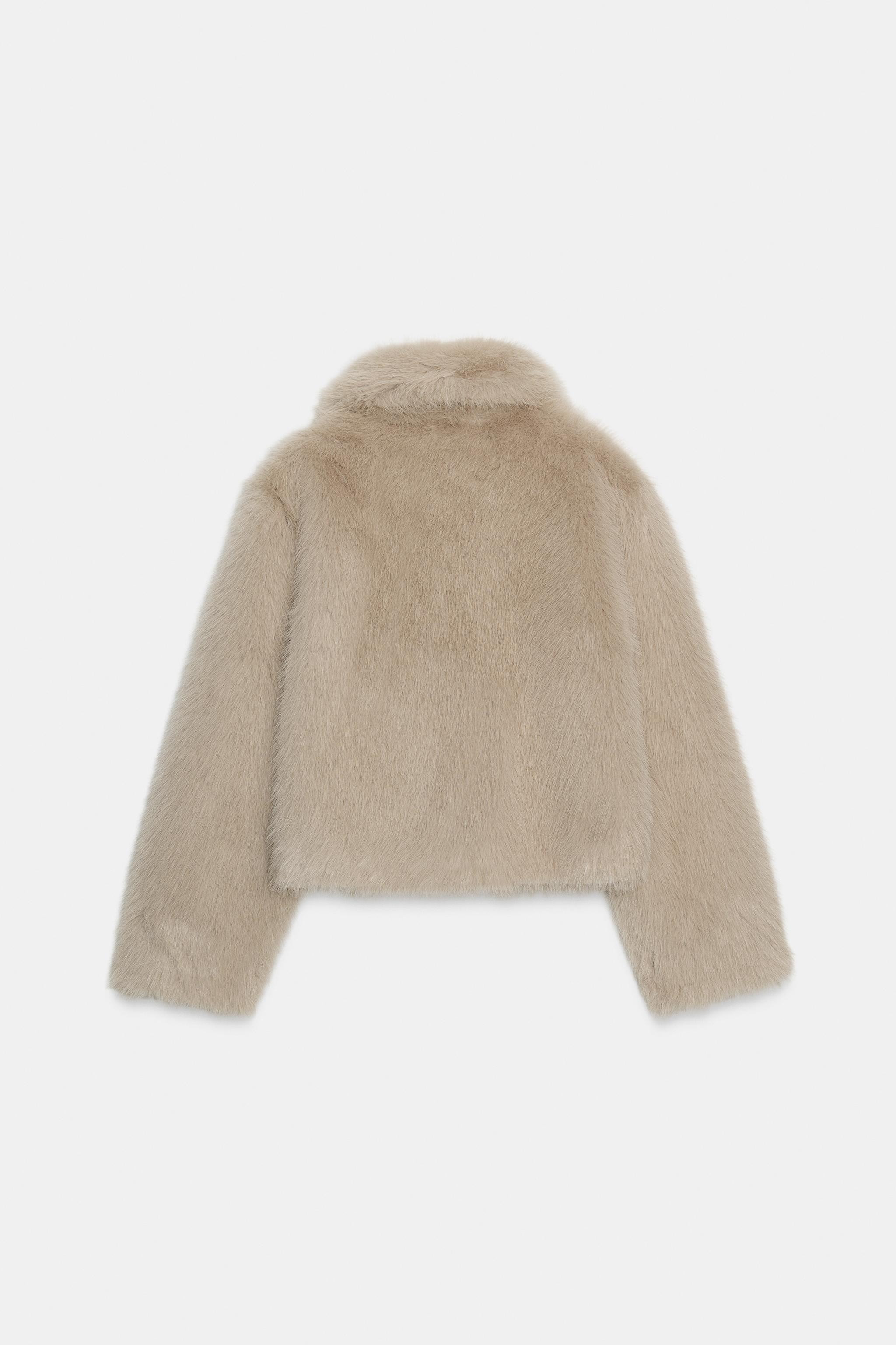 DOUBLE-FACED FAUX FUR JACKET | Zara AU