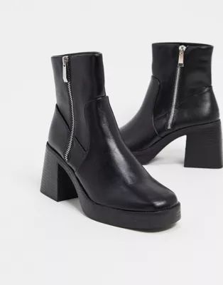 RAID Leonore chunky ankle boots in black | ASOS (Global)