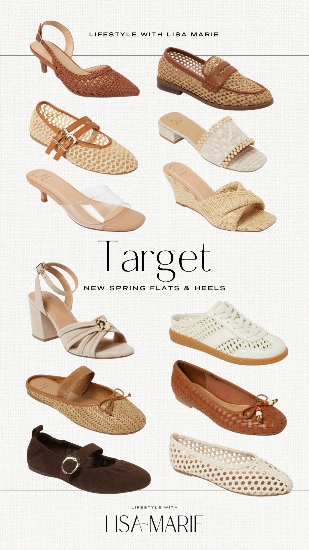 New arrivals from Target. Spring flats. Spring heels. Vacation footwear. Workwear shoe finds. Woven flats. Kitten heels. Summer wedges. Brunch shoes. Spring loafers. 

#LTKSeasonal #LTKTravel #LTKootd