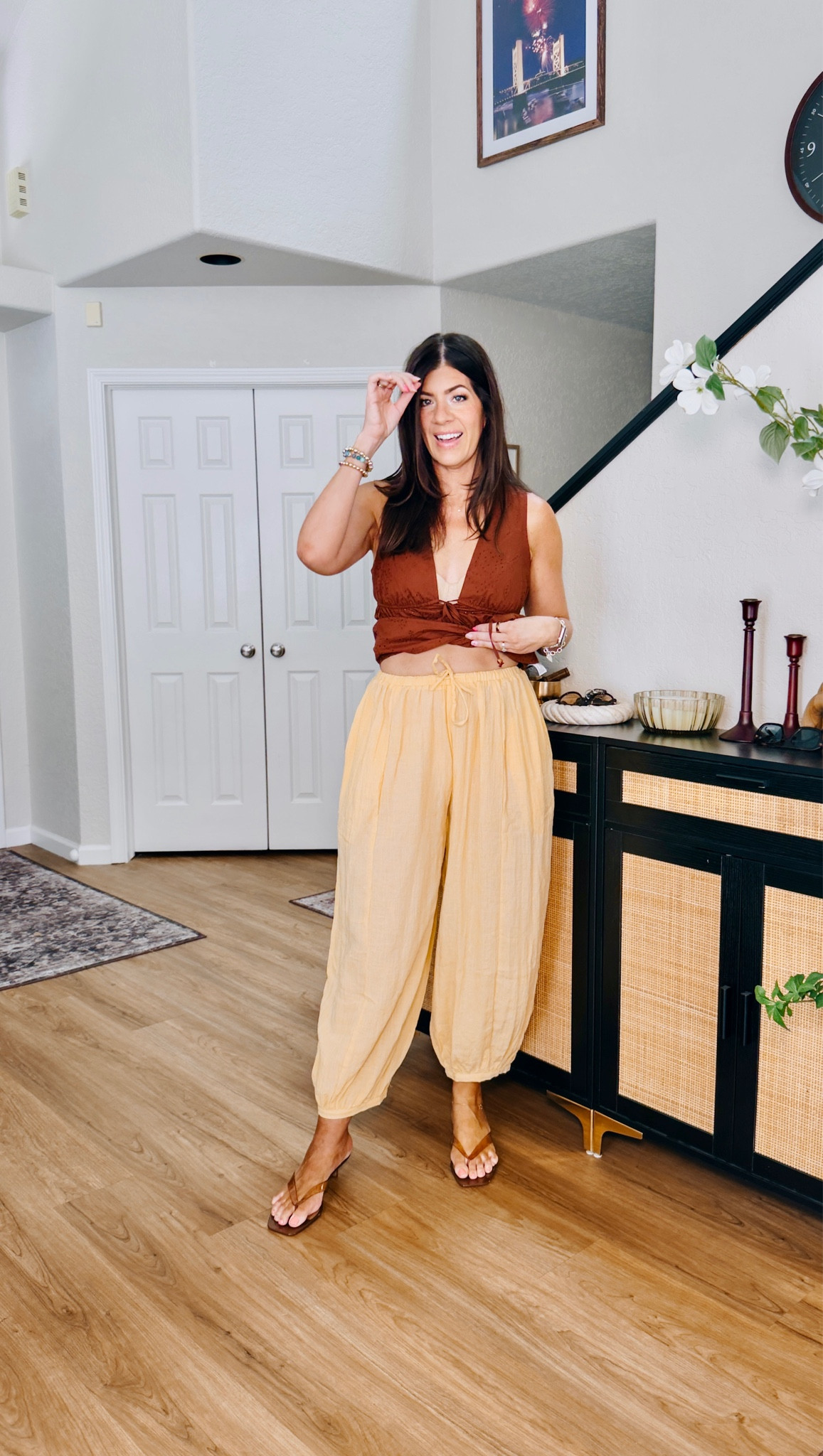 Summer style under $50
In a medium tie font top and medium balloon pant

#LTKMidsize #LTKOver40 #LTKSeasonal