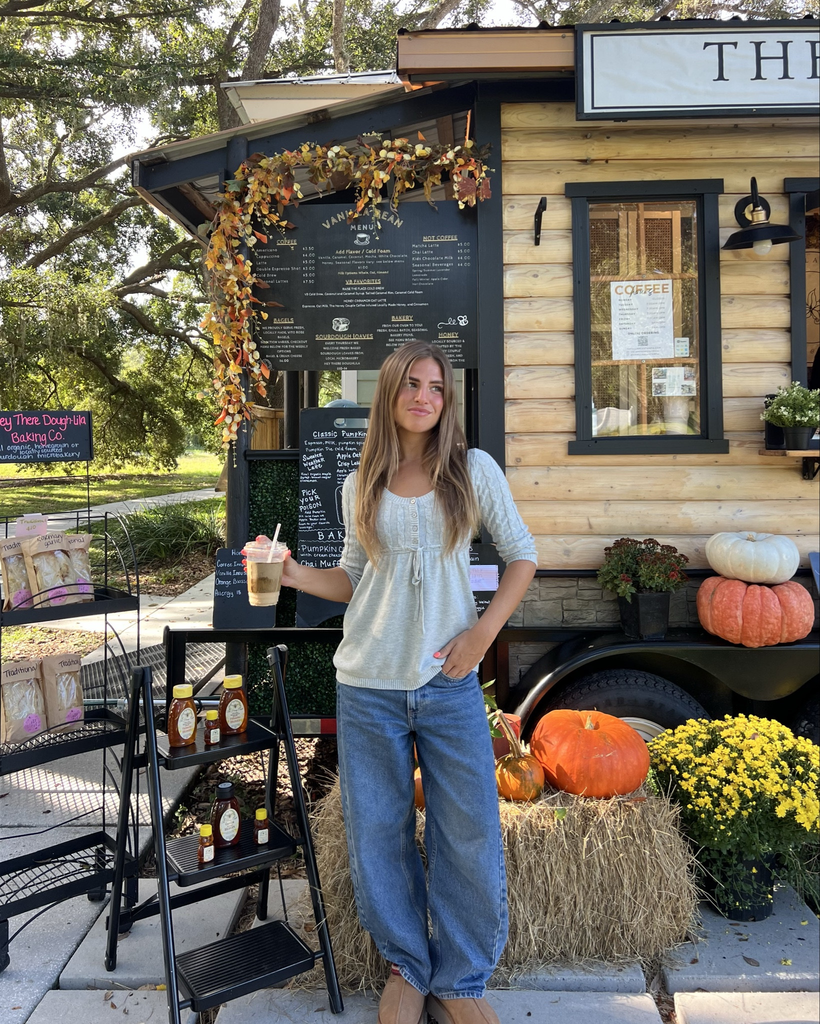 a warm fall day ootd 