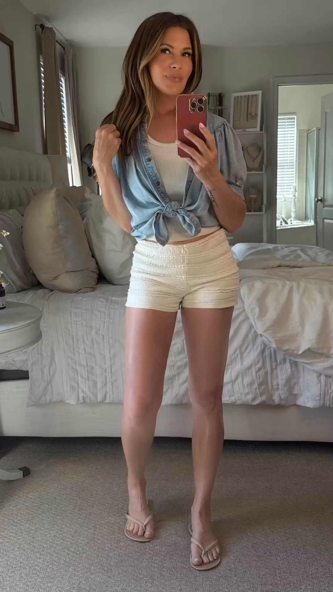 B L O O M E R  S H O R T S
Yes plz, in every color possible. 

Shorts- tts//tank - tts//blue button down - tts//flip flops - tts

#LTKmomlife #LTKdayinmylife #LTKOver40