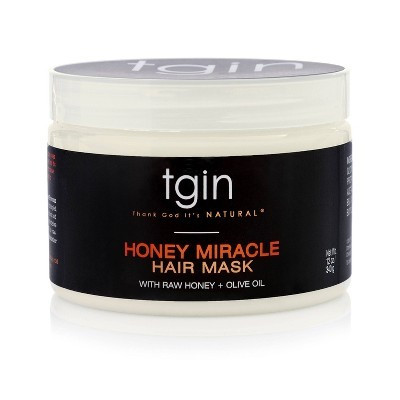 TGIN Honey Miracle Hair Mask with Raw Honey + Olive Oil Deep Conditioner - 12 fl oz | Target