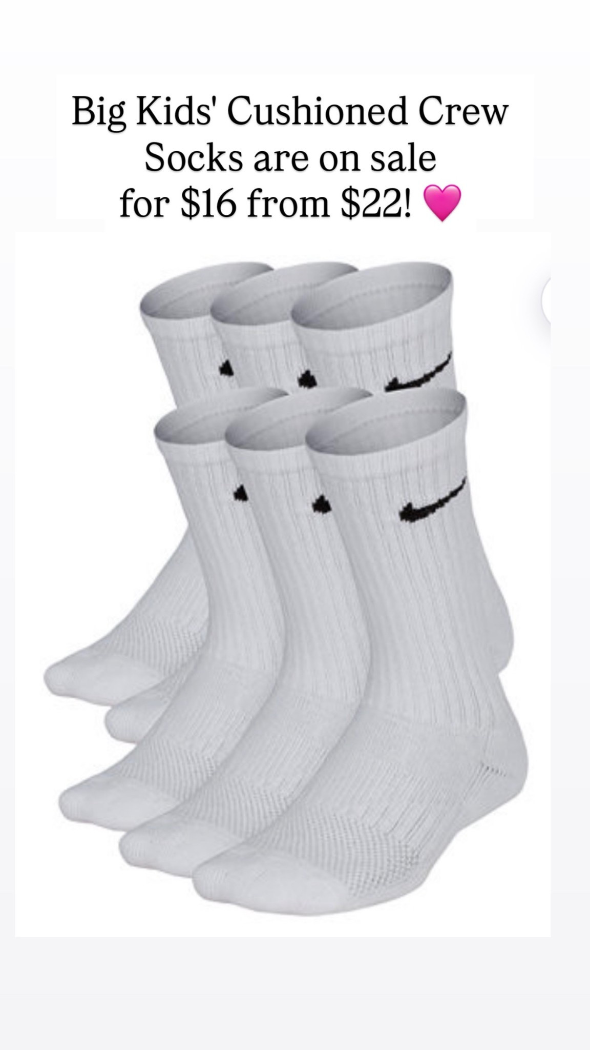 Nike socks for kids are on sale.

#LTKSaleAlert #LTKKids