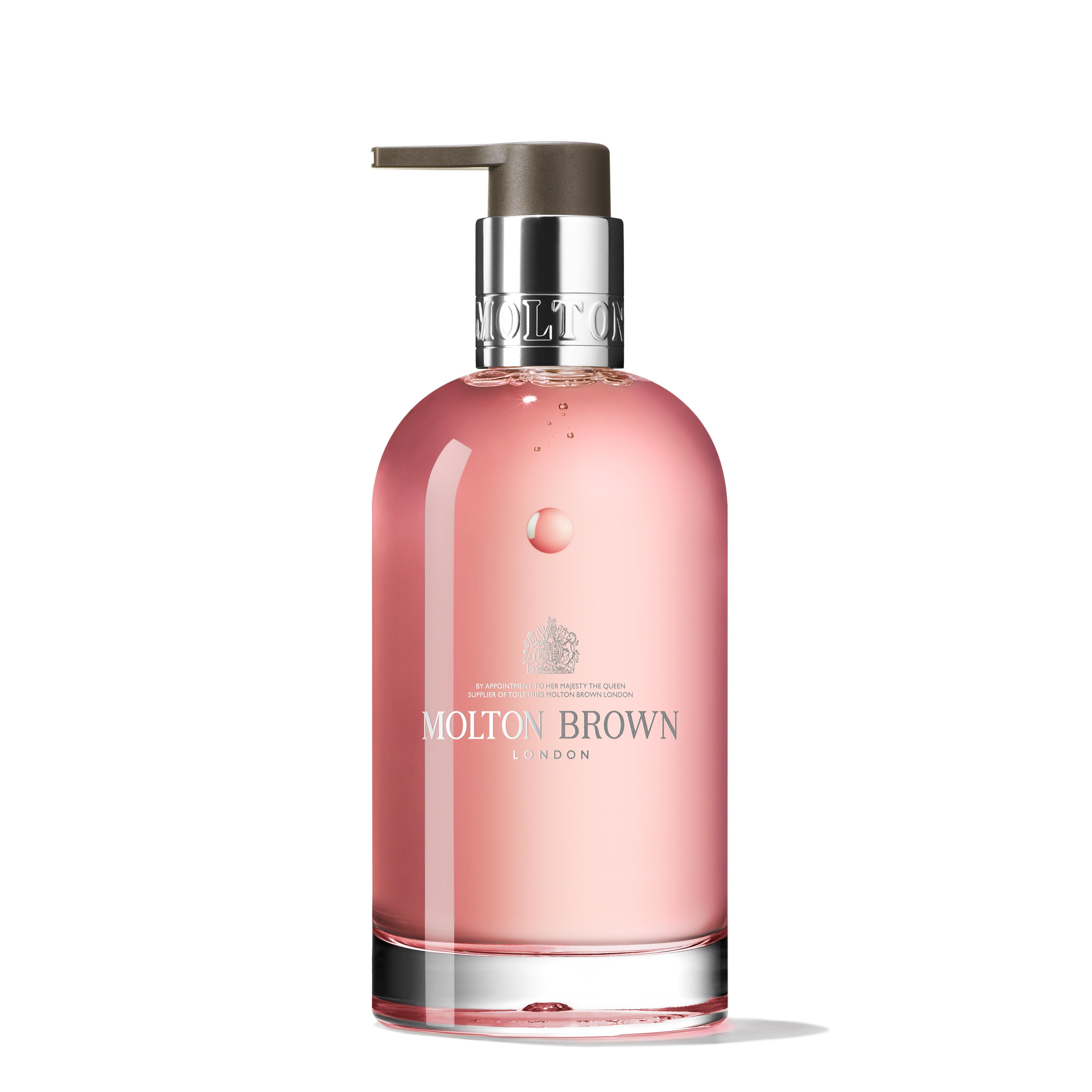 Delicious Rhubarb & Rose Fine Liquid Hand Wash Glass Bottle 200ml | Molton Brown (UK)