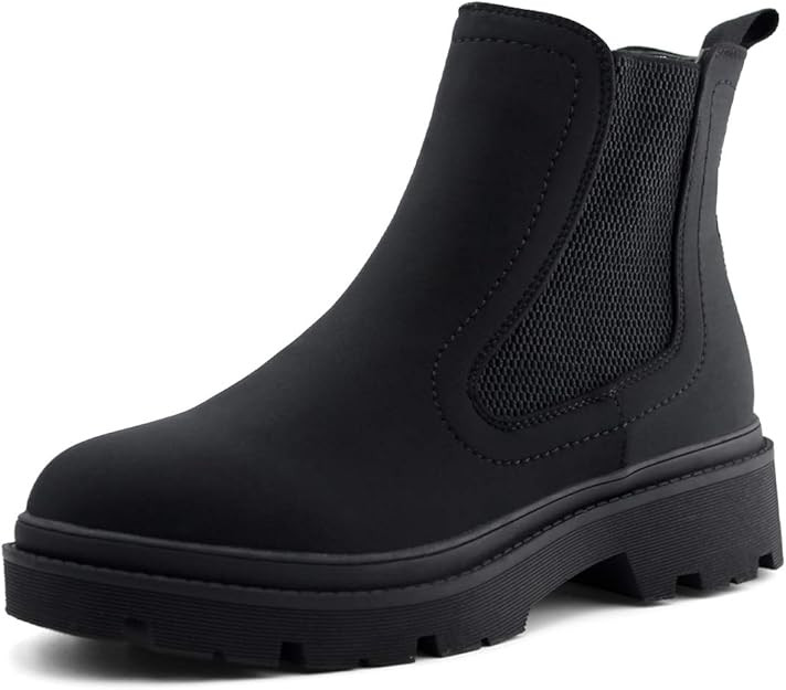 JABASIC Women Chelsea Boots Low Heel Elastic Ankle Boots | Amazon (US)