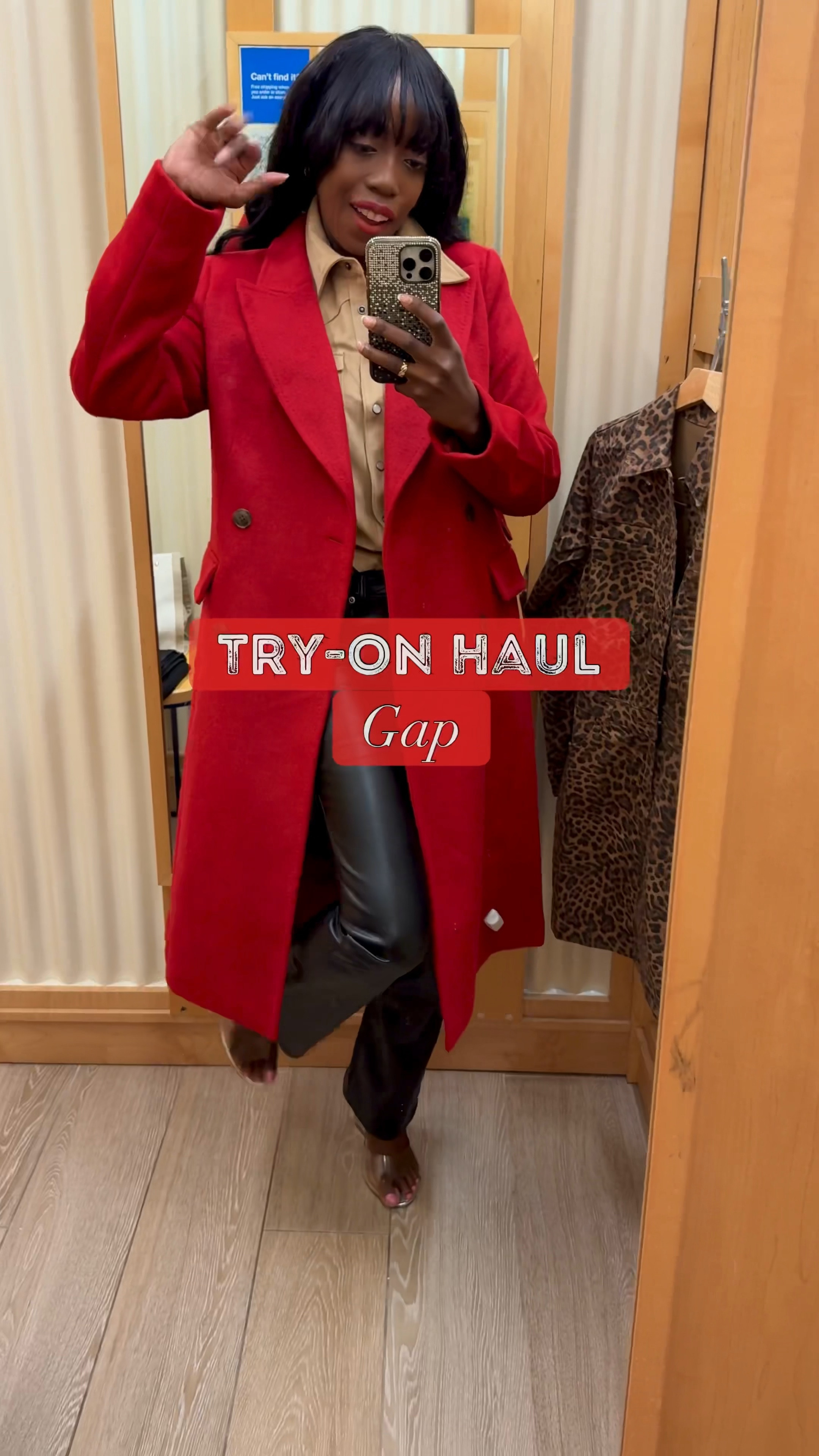 Gap Fall & Holiday Try-On Haul
Leopard mini dress: Has button and zipper closure. Runs slightly big. But wearing a small. Could have sized down to an XS. 
Suede Shirt: Has snap button closures at the front. True to size. Wearing a small. 
Baggy Pants: True to size. Wearing a 26. 
Vegan Leather Pants: Has soft lining on the inside. True to size. Wearing a 26. 
Red Coat: Heavy and great material. Have to unstitch for side pockets. True to size. Wearing a small. 

Holiday Outfit, Holiday Outfits, Thanksgiving, Thanksgiving Outfit, Thanksgiving Outfits, Fall Outfit, Fall Outfits, Leopard Print, 

#Ootd #LTKSeasonal 

#LTKVideo #LTKHoliday #LTKOver40