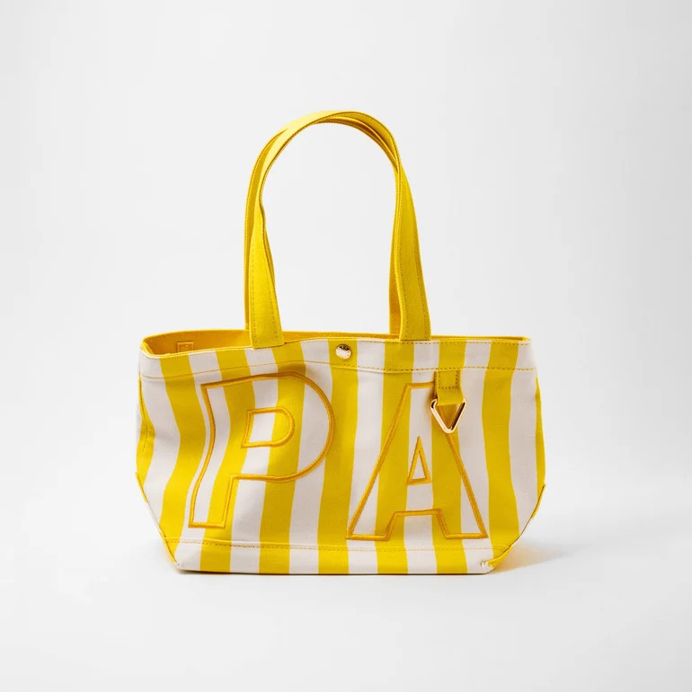 Striped Custom Alpha Tote - Custom Citrus | BaubleBar