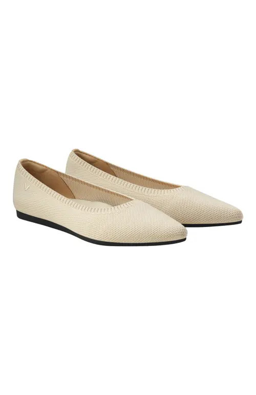 VIVAIA Pointed-Toe Ballet Flats in Cream Ivory at Nordstrom, Size 9 | Nordstrom