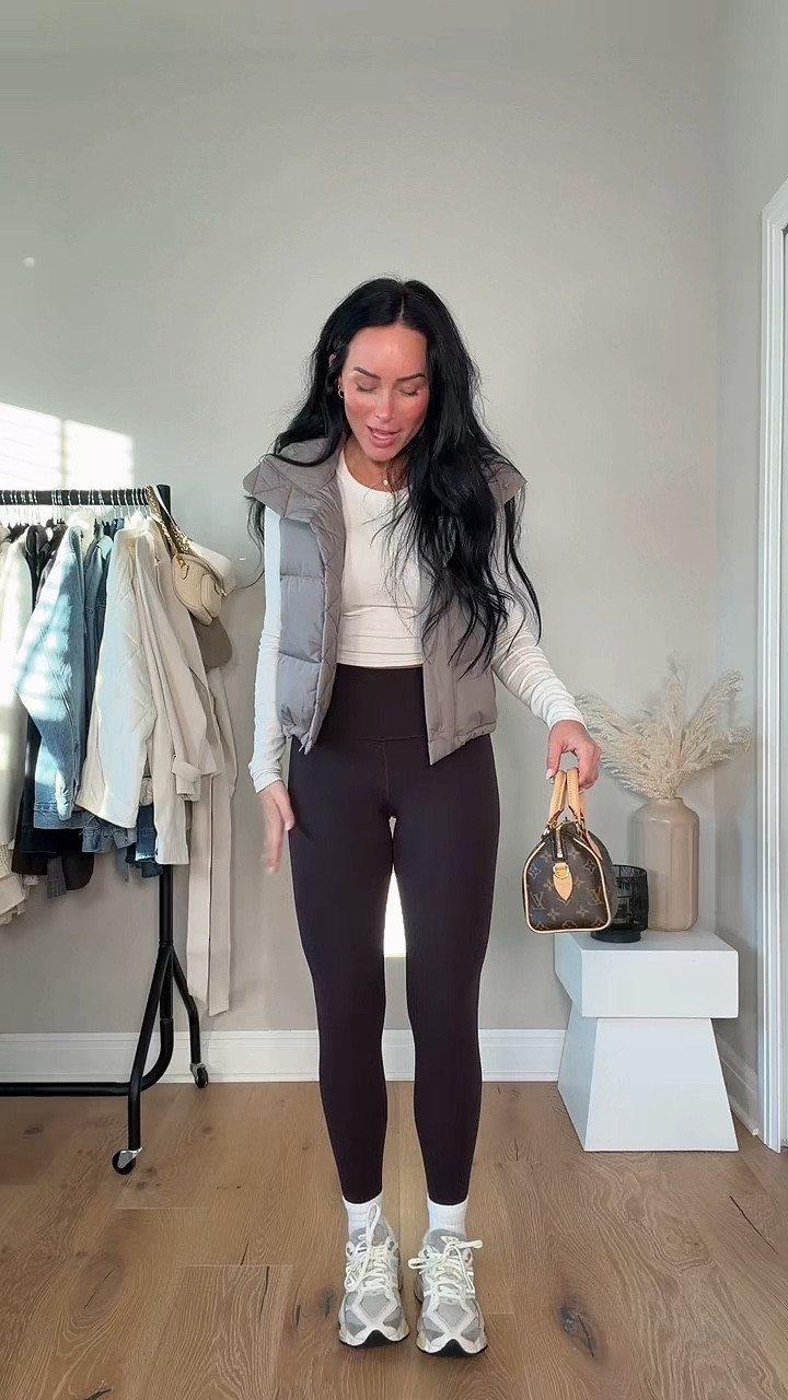 Lululemon Outfit Inspo 🤎 I will have my outfit + sizing deets on my LTK in the lululemon section! 

My sizing 5’7, 145lbs, 32dd
I’m wearing a size 4 vest & legging, size 6 long sleeve  

#LTKgrwm #LTKActive #LTKootd