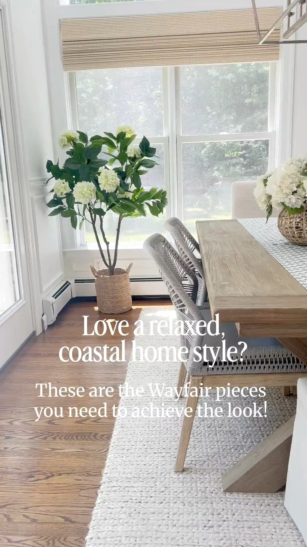 Coastal isn’t a theme. It’s a feeling.Think soft, calming colors inspired by the coast. Natural textures like rattan, wicker, linen and jute. Light woods, breezy fabrics, subtle patterns and plenty of warm whites and watery blues. When I’m looking for pieces that capture that feeling, @Wayfair is one of my go-to places to shop. I can always find those beautiful woven textures, relaxed finishes and soft coastal colors that give a home that easy, lived-in-by-the-water feel, without making it feel overly themed. 

------
coastal home decor, coastal decor, coastal style, coastal dining room, dining room ideas, dining table decor, wayfair dining chairs, coastal dining chairs, woven dining chairs, rope chairs, dining room furniture, white beds, upholstered beds, bedroom furniture, Tilly bed, wayfair beds, king size beds, queen size beds, full size beds, wayfair rugs, bedroom rugs, living room rugs, dining room rugs, 9x12 rugs, 10x13 rugs, 8x10 rugs, 5x7 rugs, 3x5 rugs, 6x9 rugs, blue & white rugs, neutral rugs, home accessories, jute rugs, woven rugs, hydrangea trees, white nightstands, nightstands with shelf, coastal nightstands, midford rug, woven sideboards, white sideboards, decorative bowls

#LTKHome