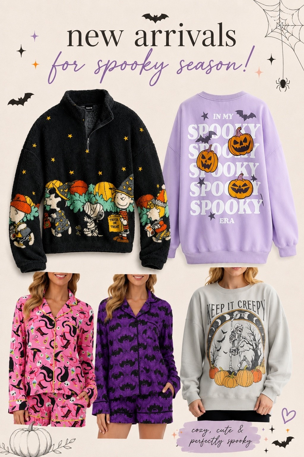 Halloween clothes. Halloween new arrivals. Pullover sweatshirt. Pajamas