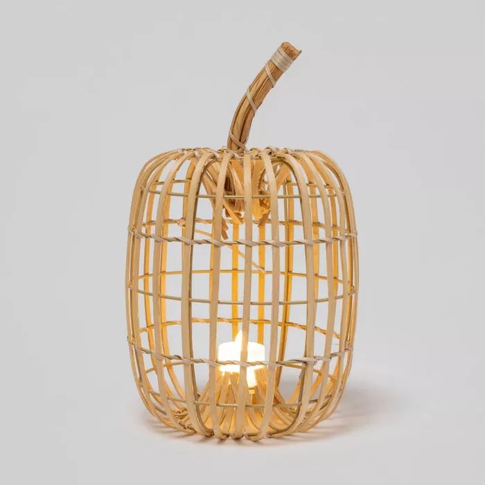 Tall Harvest Chipwood Pumpkin Lantern Decorative Sculpture - Hyde &#38; EEK! Boutique&#8482; | Target