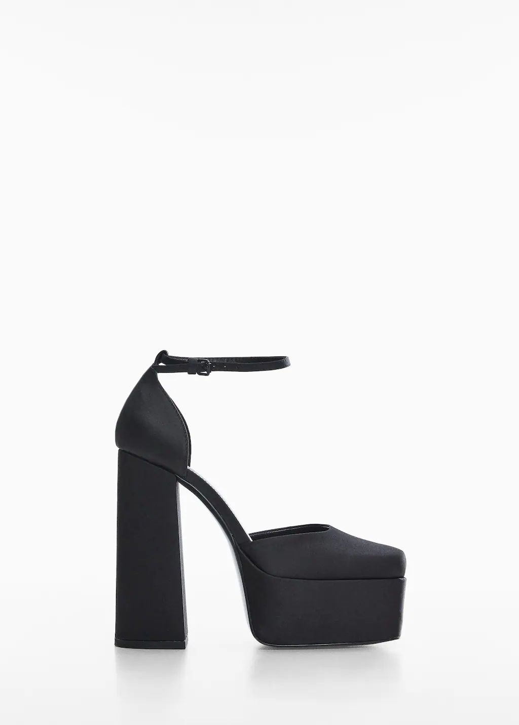 Satin platform shoe -  Women | Mango USA | MANGO (US)