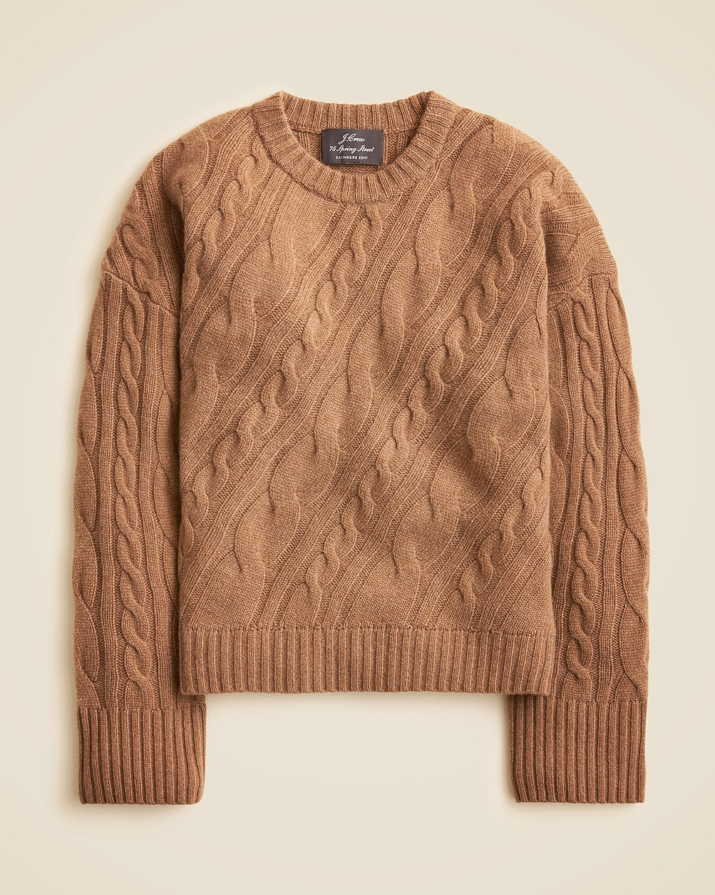 Spring Street cashmere twisted cable-knit sweater | J. Crew US