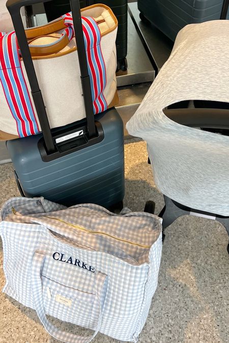 By request, sharing more about our 2 go-to bags for baby | the top tote I’ve found is great as an on-the-go baby bag. I leave it stocked in our drop zone and grab whenever w. Clarke. The second lower/gingham bag has proven to be perfect for overnighted stays - whether it be down the road at Lala’s or across the Atlantic to Italy. It fits a TON (I swear we packed a good 40+ lbs in it this trip) and folds up easily if you don’t need on your way back. Plus personalization offered 👌🏻

#LTKtravel #LTKbaby #LTKkids