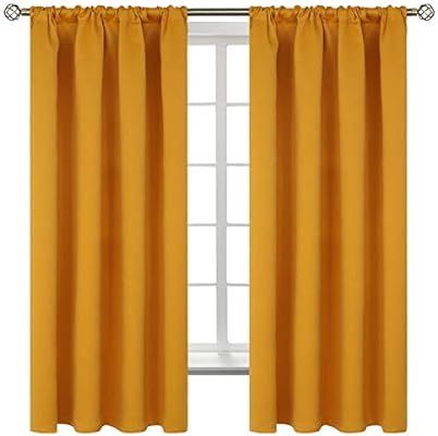 BGment Rod Pocket Blackout Curtains for Bedroom - Thermal Insulated Room Darkening Curtain for Li... | Amazon (US)