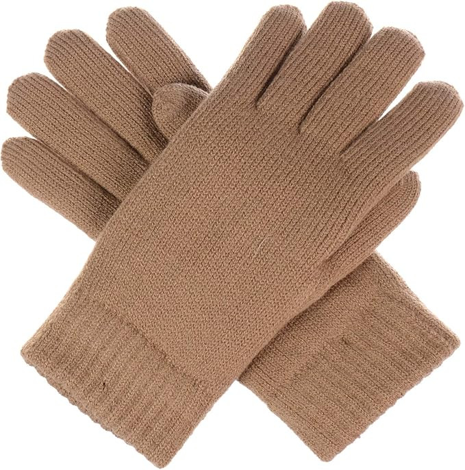Be Your Own Style BYOS Winter Women's Toasty Warm Plush Fleece Lined Knit Gloves in Solid & Glitt... | Amazon (US)