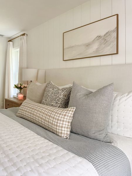 Coastal bedroom, pottery barn bedroom, neutral bedroom, bedding 

#LTKhome #LTKstyletip