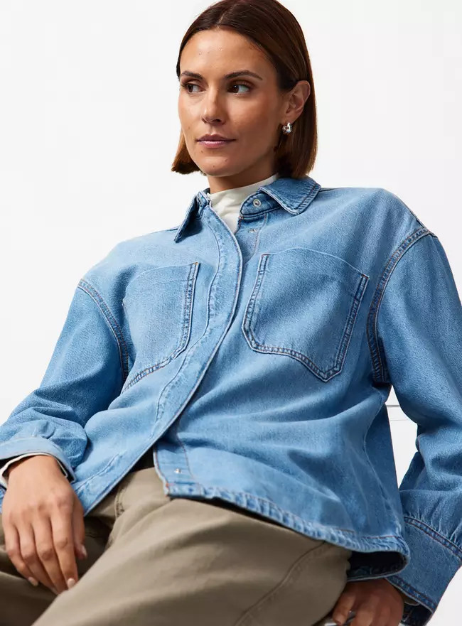 Buy Dark Denim Relaxed Shirt 8 | Shirts | Tu | Tu Clothing