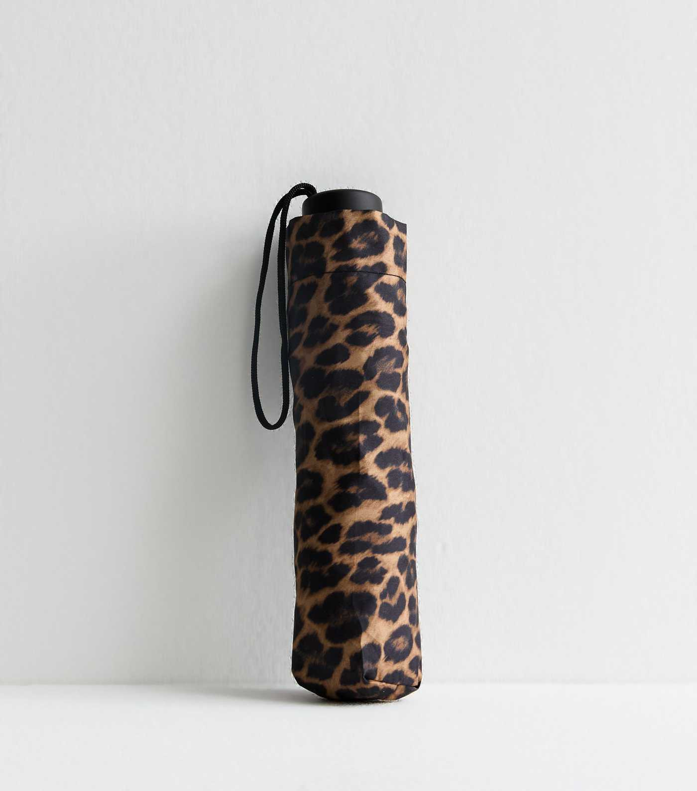 Brown Leopard Print Umbrella | New Look | New Look (UK)