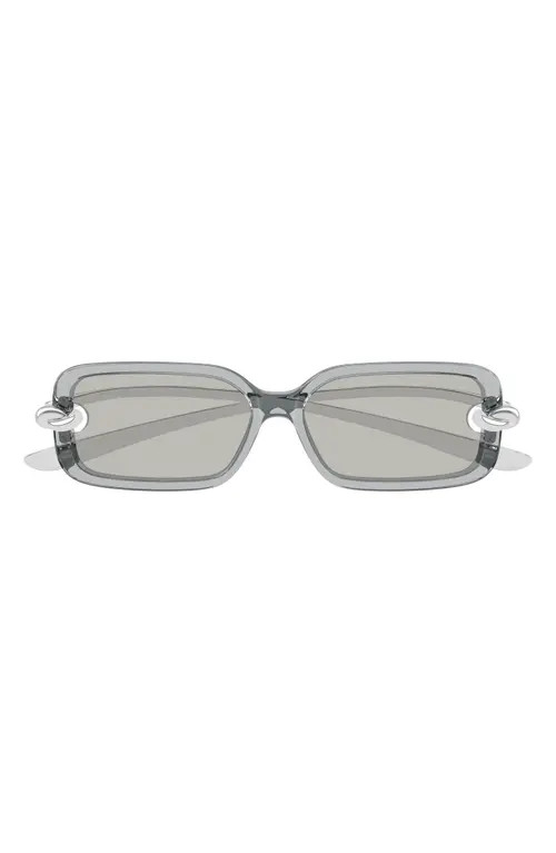 Bottega Veneta 56mm Rectangular Sunglasses in Grey at Nordstrom | Nordstrom