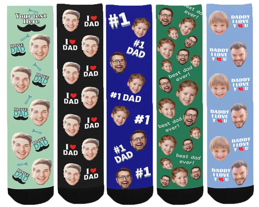 Custom Father's Dad Socks,Custom Face Socks ,Personalized Socks,Photo Socks,Gift for Him,Gift for... | Etsy (US)