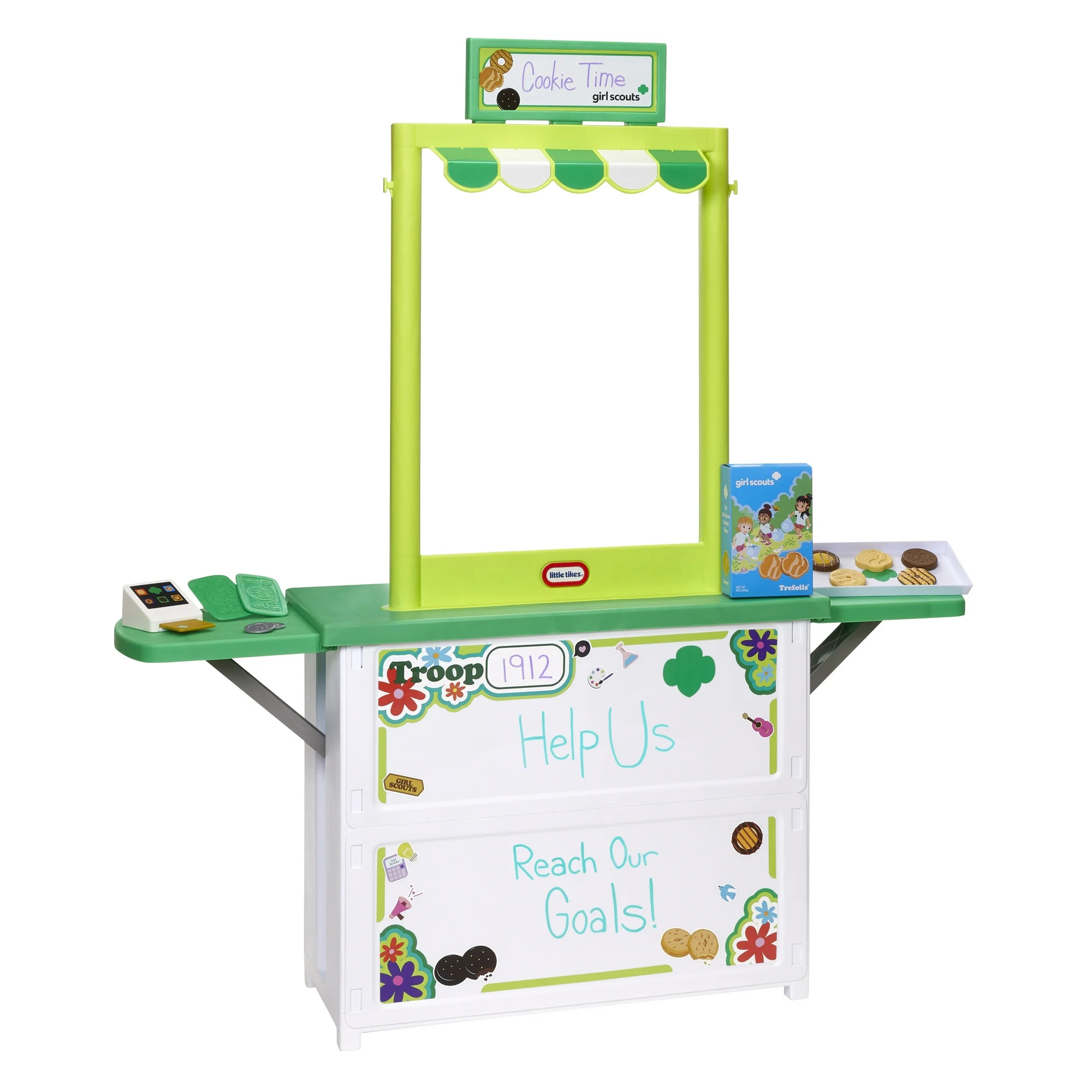 Little Tikes Girl Scout Cookie Booth with 19 Accessories, Multi-Color, for Ages 3+ Years | Walmart (US)