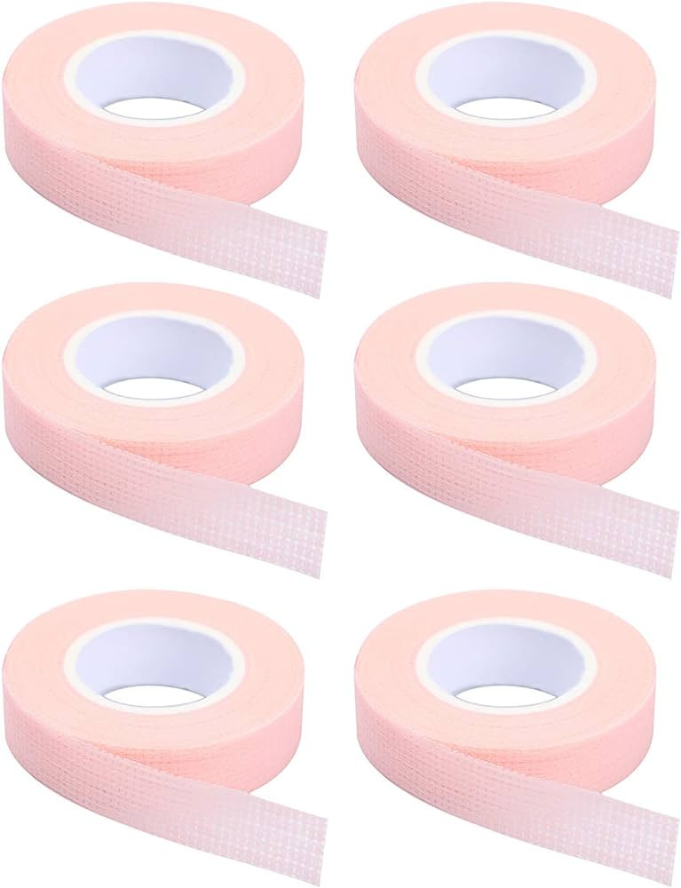 6 Rolls Eyelash Tape,Adhesive Fabric Eyelash Extension Tape,Breathable Micropore Fabric Tape for ... | Amazon (US)