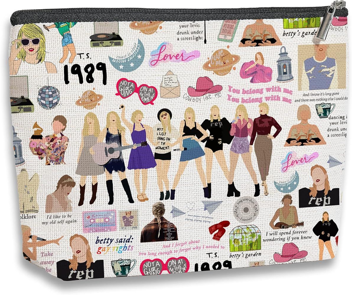 kdxpbpz Singer Inspired Makeup Bag Singer Fan Gift Music Lovers Gifts for Women Teen Girl Friends... | Amazon (US)