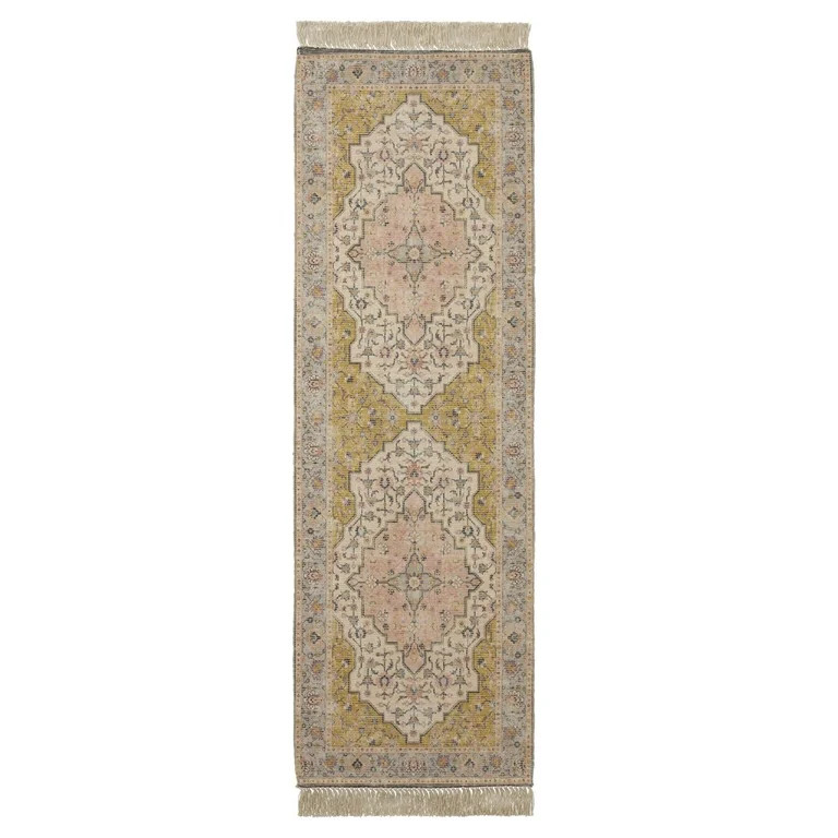 Better Homes & Gardens Persian Fringe Area Rug, Blush, 24"x84" | Walmart (US)