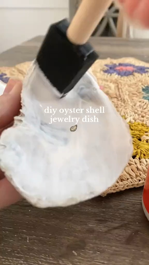 DIY oyster shell trinket dishes 🦪🩵🍋 perfect gift for bridal showers, birthdays, engagements! Buy it made and ready to gift or DIY yourself 🫶🏼 

#LTKSeasonal #LTKVideo #LTKHome