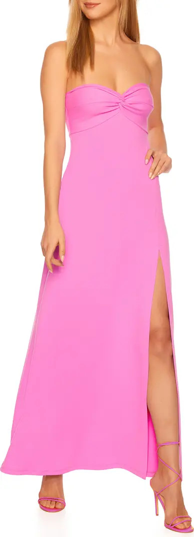 Susana Monaco Twist Front Strapless Dress | Nordstrom | Nordstrom