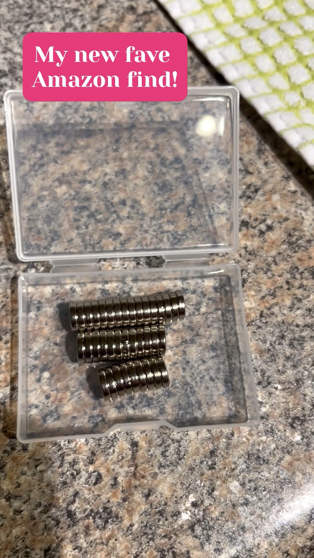 Need magnets to hold your photos and personal flair on your fridge or a magnet board? Grab this 45 piece magnet pack from Amazon! Magnets are small but powerful, and they come in a convenient sturdy plastic case for easy storage!



#LTKHome