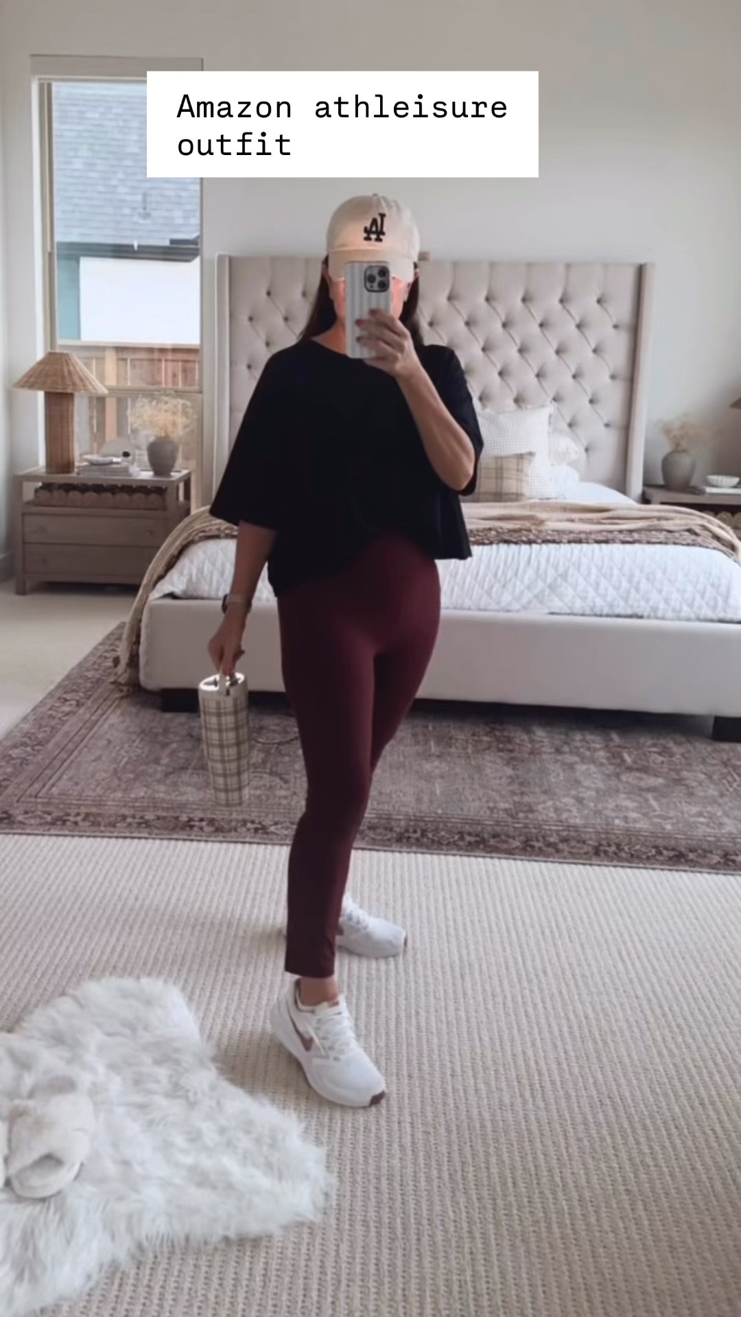 My go-to Amazon athleisure outfit lately. These Amazon leggings are one of my favorite everyday basics and I paired them with an oversized tee, neutral hat and comfy sneakers for an easy casual outfit. Perfect everyday look for errands, gym, travel days or casual weekends. Amazon casual outfit idea with comfy @Nike US sneakers. Follow me on LTK for daily fashion finds, Amazon favorites and simple outfit ideas.

#LTKPetite #LTKSaleAlert #LTKootd