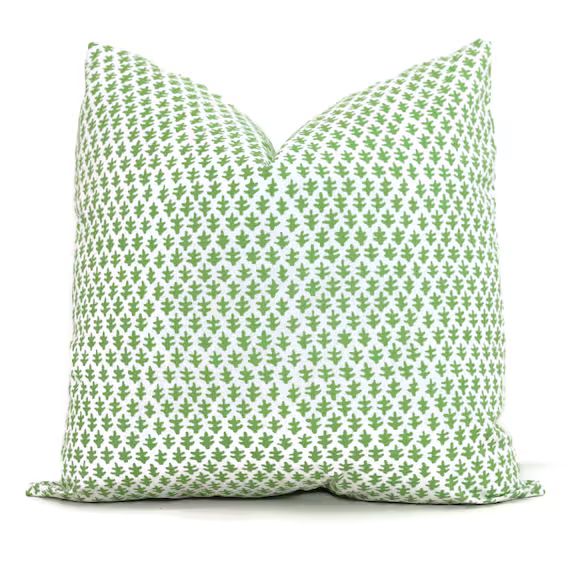 Sister Parish Green Burmese Decorative Pillow Cover 18x18 | Etsy | Etsy (US)