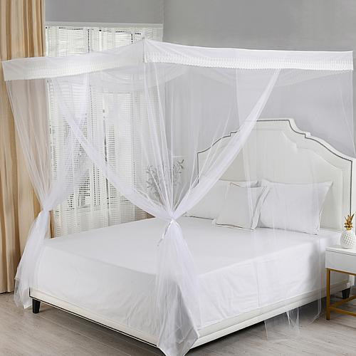 Casablanca Sheba 4-Post Hanging Sheer Mosquito Bed Canopy | HSN