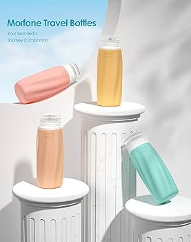 Morfone Travel Bottles for Toiletries, 3oz TSA Approved Travel Size Containers Leak Proof Squeeza... | Amazon (US)