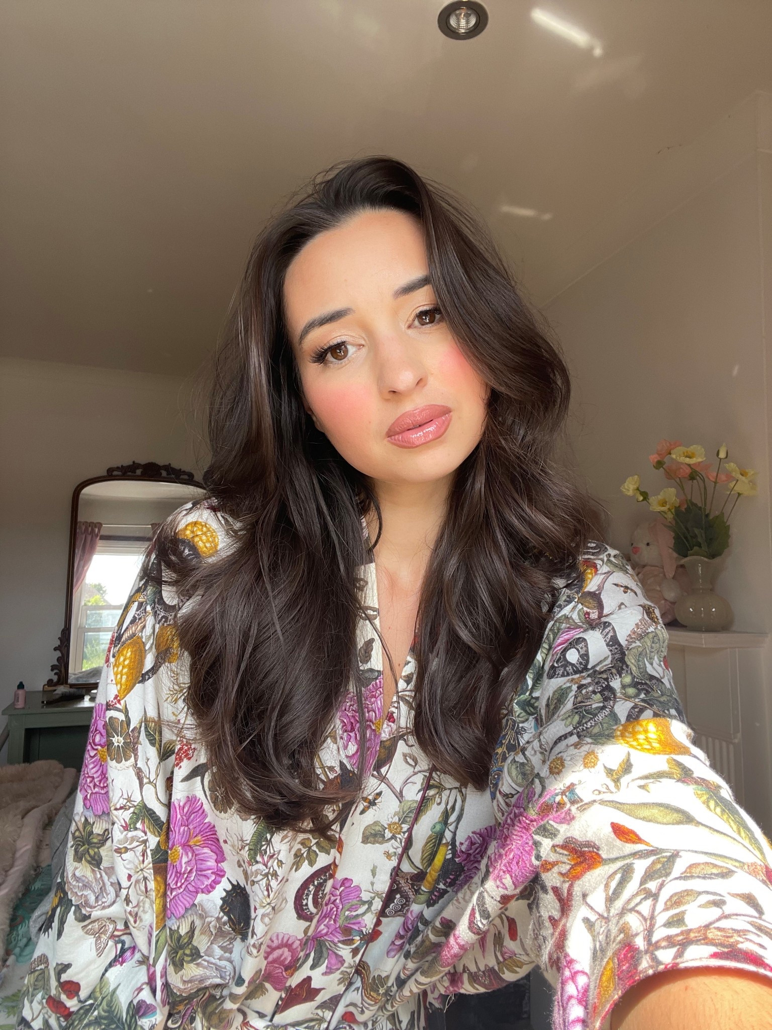 Use code HELLOMISSJORDAN for discount at fable England where this beautiful floral robe is from xx