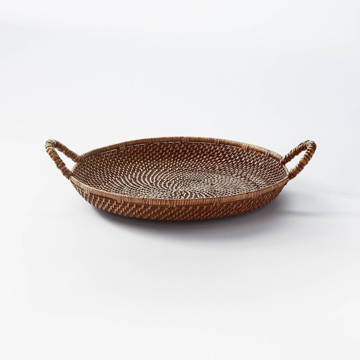 18" Rattan Woven Serving Tray with Handles - Threshold™ designed with Studio McGee | Target