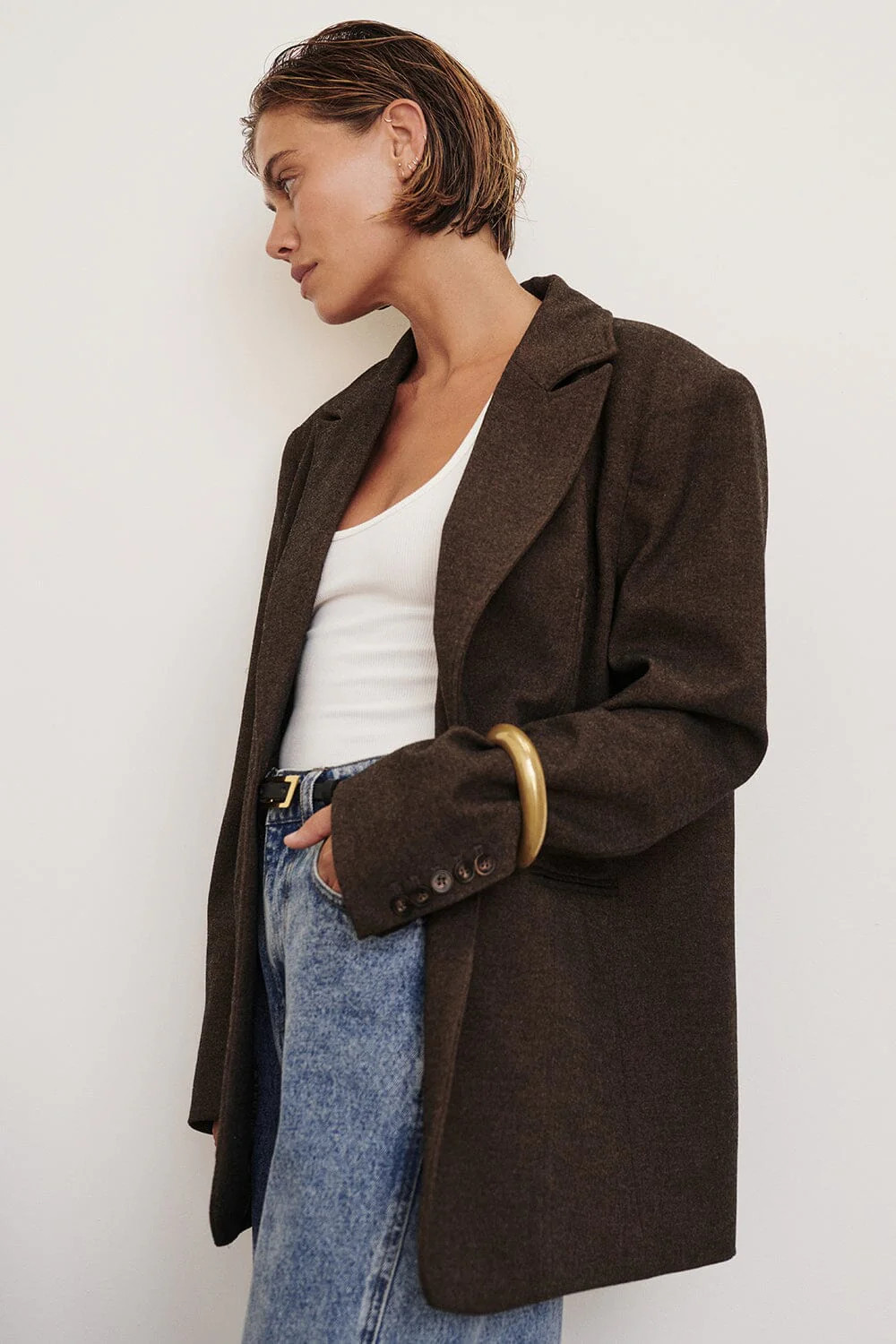 CHARLIE CHOC OVERSIZED WOOL BLEND BLAZER | DISSH