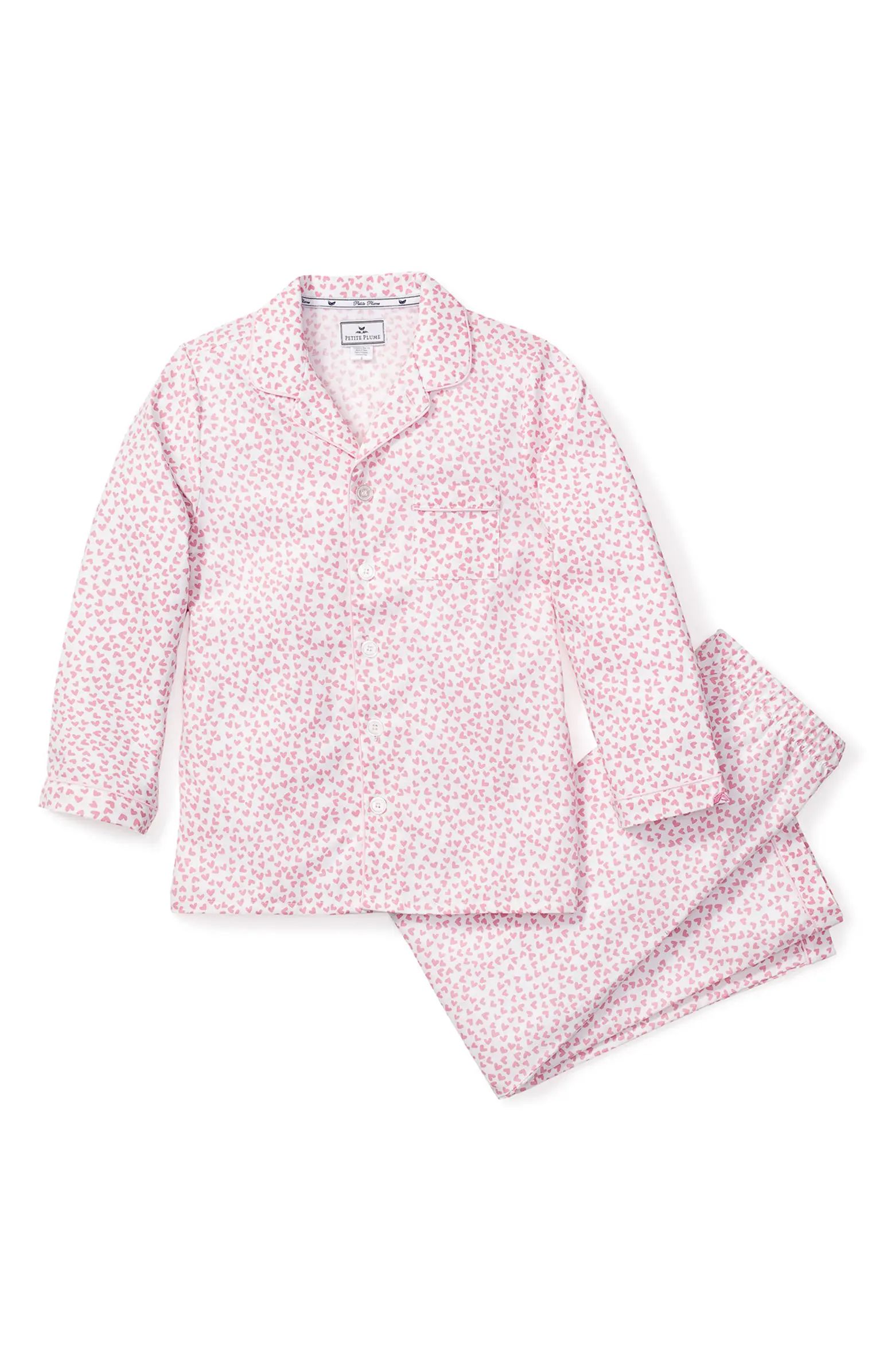 Petite Plume Sweethearts Two-Piece Pajamas | Nordstrom | Nordstrom
