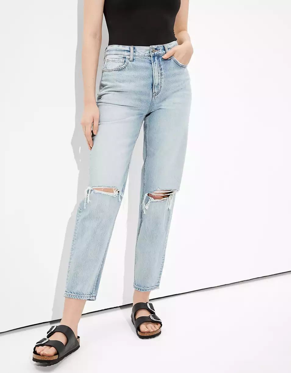 AE Ripped Relaxed Mom Jean | American Eagle Outfitters (US & CA)