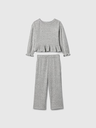 babyGap Softspun Ruffle Rib Outfit Set | Gap (US)