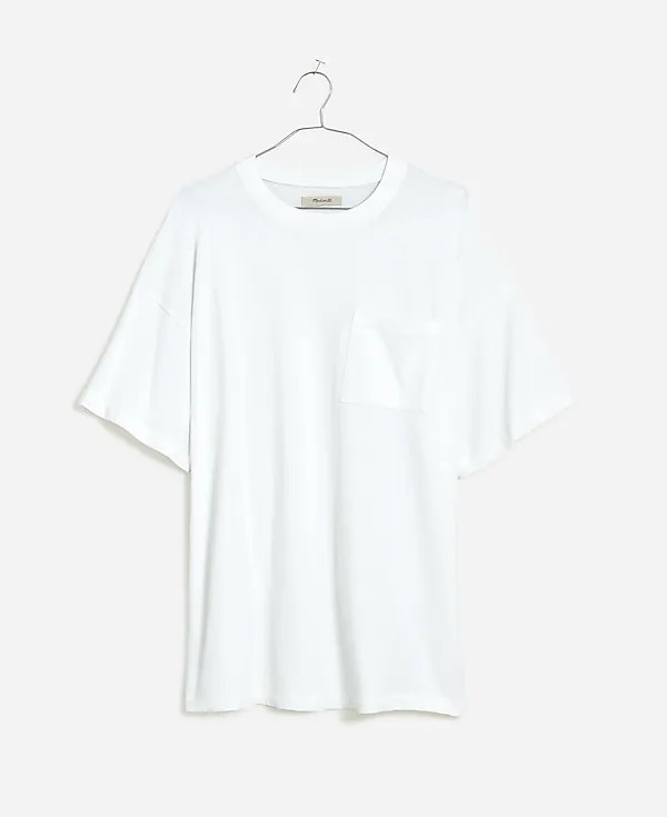 Garment-Dyed Oversized Pocket Tee | Madewell