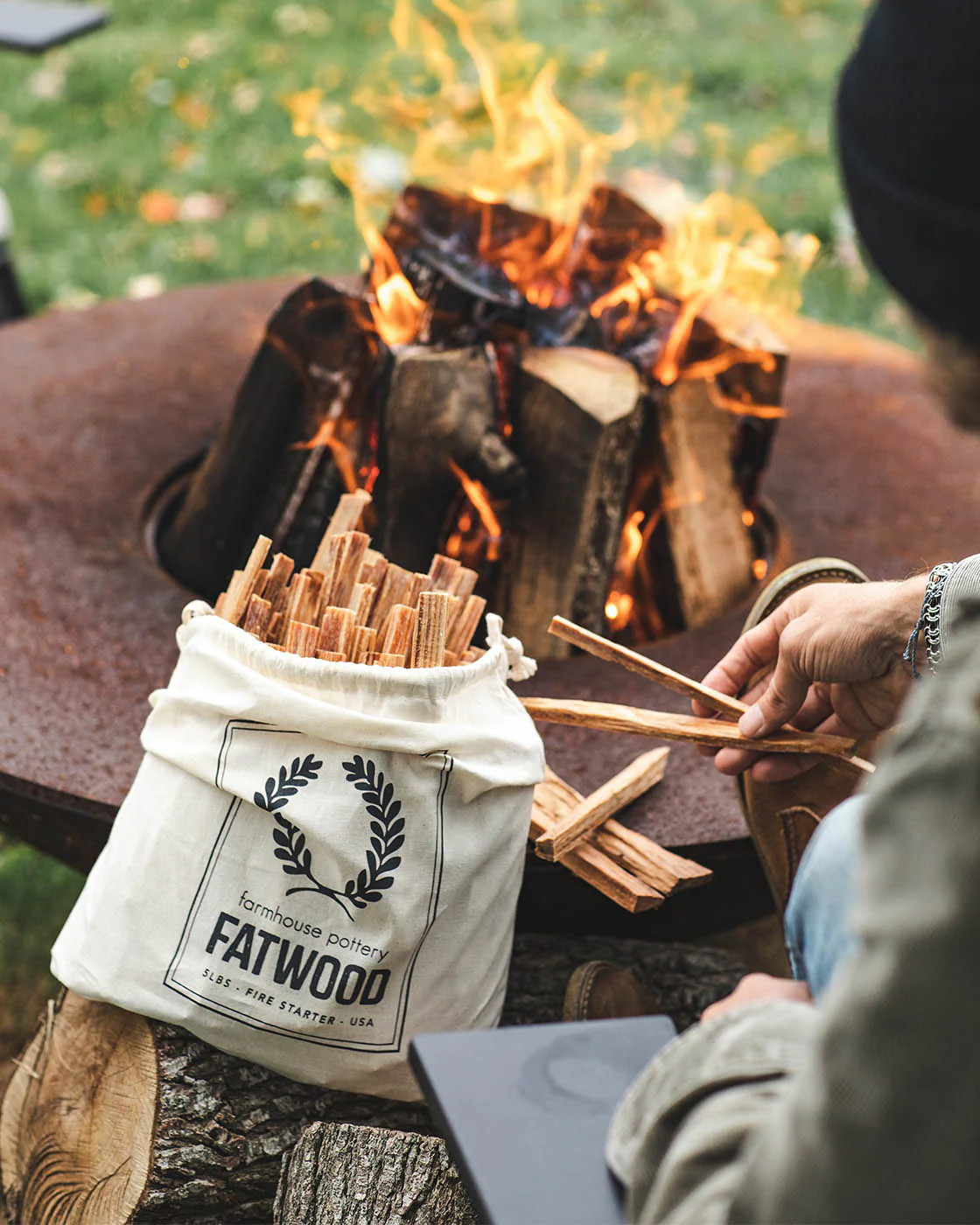 Farmhouse Pottery - Fatwood - 5lb. Bag | Farmhouse Pottery