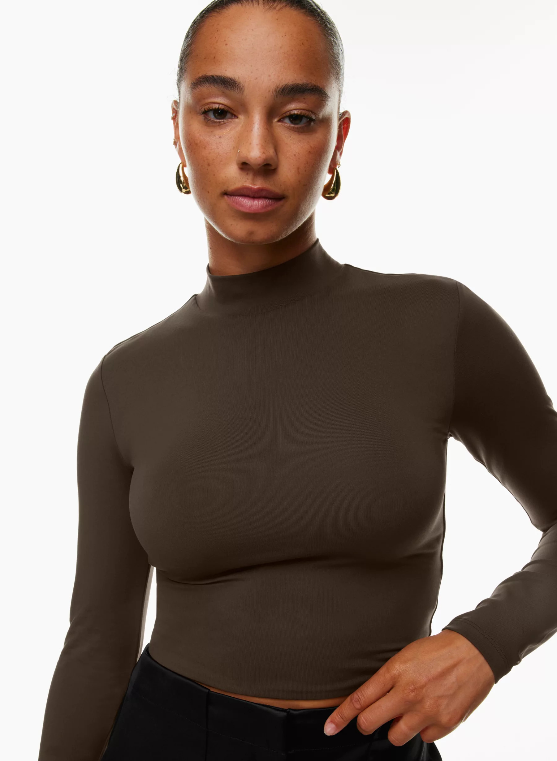 CONTOUR MOCKNECK LONGSLEEVE | Aritzia